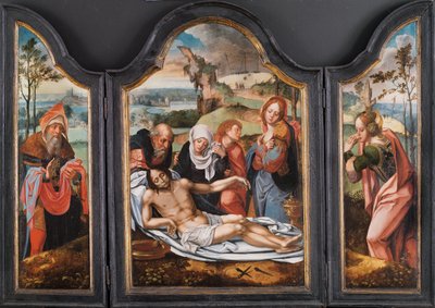 Rouw over de dode Christus door Pieter Coecke van Aelst